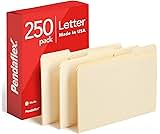 Pendaflex File Folders, Letter Size, 1/3 Cut, Manila, 250 per Box (752250)