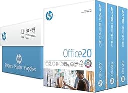 HP Printer Paper | 8.5 x 11 Paper | Office 20 lb | 3 Ream Case - 1500 Sheets | 92 Bright | Made in USA - FSC Certifie...