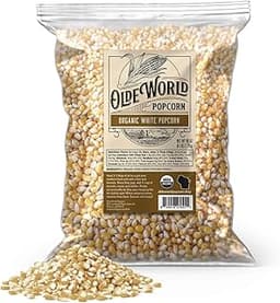 Organic White Popcorn Kernels 6 lb Bag, Non-GMO, Sodium-Free, Pesticide-Free, Unsalted, Plant-Based, Sugar-Free, Old ...