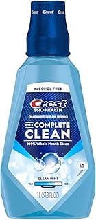 Crest Mouthwash Pro Health Complete Clean, CPC (cetylpyridinium chloride) Antigingivitis/Antiplaque, Alcohol Free, Cl...