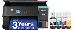 Epson EcoTank ET-2980 Wireless All-in-One Color Supertank Printer with up to 3 Years of Ink Refillable Tanks, Perfect...
