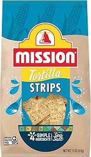 Mission Strips White Corn Tortilla Chips, 11 Ounce Bag