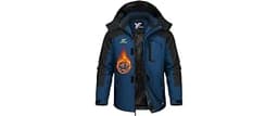 Yufawow Men Winter Jacket Skiing Jacket Insulated Fleece Lined Waterproof Windbreaker for Snowboard Hiking Camping AT...