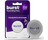 BURST Expanding Dental Floss (Mint Eucalyptus/40 Yards) | Stain Absorbing & Woven Tooth Floss with Xylitol Coating to...