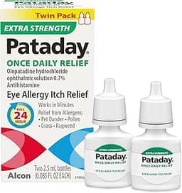 Pataday Once Daily Relief Extra Strength Relief, 2.5 mL (Pack of 2)