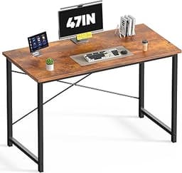 DUMOS 47 Inch Small Computer Desk for Home Office, Modern Study Work Table Simple Style for Bedroom, WritInchg Desks ...