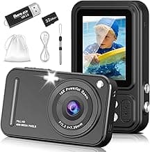 Digital Camera for Kids, 48MP FHD 1080P Point and Shoot Digital Cameras with 16X Zoom Anti-Shake, Compact Portable Ca...