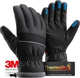 Winter Waterproof Ski Gloves for Men Women Snow Warm Gloves