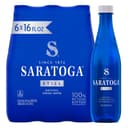 Saratoga Spring Water Bottles, 6 Pack – Still Bottled Water – Recycled PET Plastic Bottles – 16 Fl Oz