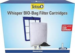 Tetra Whisper Bio-Bag Filter Aquarium Cartridges, Large Filter for Freshwater and Marine Fish, Removes Odors and Disc...