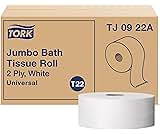 Tork Jumbo Toilet Paper Roll White T22, Universal, 2-ply, 12 x 1000', TJ0922A