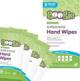Boogie Antibacterial Hand Wipes - 100 Count