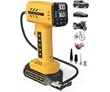 Topwest Cordless Tire Inflator Portable Air Compressor, 21V 160PSI for Car | Outlasts 20V. Auto Shut-Off, Battery & 1...