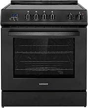 30 in. Stellar Coll 4.9 cu. ft. 4 Burner Electric Range, Convection, Black
