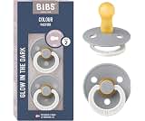 BIBS Pacifiers Colour Collection | Natural Rubber Baby Pacifier | Set of 2 BPA-Free Soothers | Made in Denmark | 6+ M...