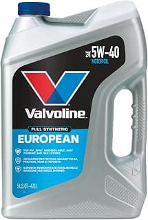 Valvoline European Vehicle Full Synthetic 5W-40 Motor Oil 5 Quart