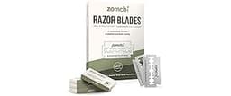 Zomchi Double Edge Razor Blades 2.0, 100 Counts Safety Razor Blades for Shaving, Platinum Stainless Steel Shaving Bla...
