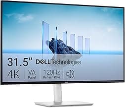 Dell 32 Plus 4K Monitor - S3225QS - 31.5-inch 4K (3840 x 2160) up to 120Hz 16:9 Display, VA Panel, AMD FreeSync Premi...