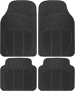 BDK Floor Mats, 4-Piece All-Weather Car Mat with Universal Fit Design, Durable Rubber Car Floor Mats with Capture Rid...