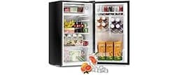 Frostorm 3.2 Cu Ft Mini Fridge with Freezer - Energy Efficient, Large Capacity Single Door Upright Freezer for Bedroo...