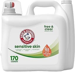 ARM & HAMMER Sensitive Skin Free Clear, 170 Loads Liquid Laundry Detergent, 170 Fl oz