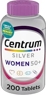 Centrum Silver Women's Multivitamin for Women 50 and Over, 200 Tablets