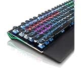 RK ROYAL KLUDGE S108 Typewriter Mechanical Keyboard, Wired Gaming Keyboard with Number Pad, Full Size Retro Keyboards...