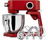 Kraftsman Stand Mixer Heavy Duty - All Metal Kitchen Standing Mixer 5.3 Quart with 4 Stainless Steel Attachments, DC ...