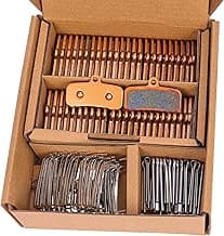 25 Pairs 4-Piston Sintered Metal Bike Brake Pads,Compatible with Shimano MT420 MT520 M6120 M7120 M8020 M8120 Tektro T...