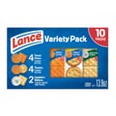 Lance Sandwich Crackers, Variety Pack, 3 Flavors, 10 Individually Wrapped Packs, 6 Sandwiches Each