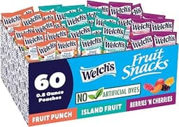Welch's Fruit Snacks Variety Pack, Kids Snacks, 0.8 oz, 60 Ct