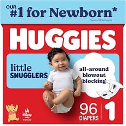 Huggies Little Snugglers Diapers Size 1, 96 Count