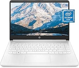 HP 14 Laptop, Intel Celeron N4020, 4 GB RAM, 64 GB Storage, 14-inch Micro-edge HD Display, Windows 11 Home, Thin & Po...