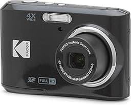 KODAK PIXPRO FZ45 16MP Compact Digital Camera, 4X Optical Zoom, AA, Black
