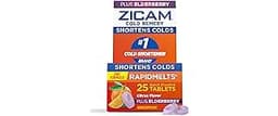 Zicam Cold Remedy Zinc RapidMelts, Elderberry Citrus Flavor, Homeopathic, Cold Shortening Medicine, Shortens Cold Dur...