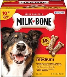 Milk-Bone Original Dog Treats Biscuits for Medium Dogs, 10 Pound