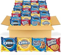 OREO, CHIPS AHOY! & NUTTER BUTTER Cookie Snacks Variety Pack, 56 ct