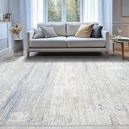 Washable Rugs 8x10 Area Rugs for Living Room- Modern Abstract Rugs for Bedroom,Dining Room, Large Soft Low Pile Carpe...