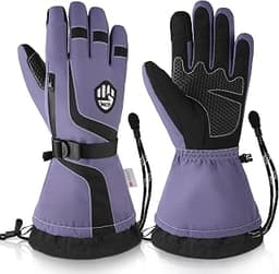MCTi Pro‑Grade Windproof Warm Ski Gloves, Skirt-Style Oversized Cuffs