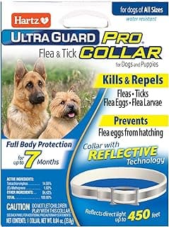 Hartz UltraGuard Pro Reflective Flea & Tick Collar for Dogs and Puppies, 7 Month Flea and Tick Prevention Per Collar,...