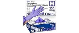 Supmedic Medical Soft Max™ Nitrile Disposable Gloves, 100 Ct Latex-Free Powder-Free Food Safe Cooking Cleaning Lab Ex...
