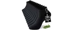 Niorasen Ankle Socks for Men, 6 Pairs, Bamboo Rayon Breathable Low Cut | Made with 90% bamboo-derived viscose for sof...