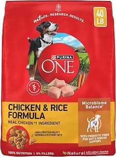 Purina ONE Chicken and Rice Formula Natural Dog Food