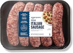 Amazon Grocery, Mild Italian Sausage, 19 Oz, Frozen