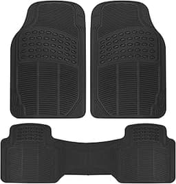 BDK ProLiner Floor Mats for Cars Trucks SUV, 3-Piece All-Weather Car Mats with Universal Fit Design, Durable Car Floo...