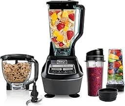 Ninja Kitchen System | All-in-One Food Processor & Blender for Smoothies | Includes Pitcher, (2) 16 oz. To-Go Cups & ...