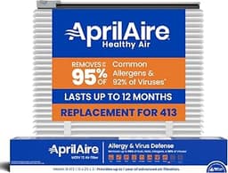 AprilAire UK413 (Replaces 413) MERV 13 TriPure Filter & Rails