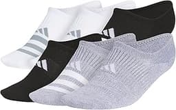 adidas Women's Superlite Super No Show Socks (6 Pairs) Invisible, Lightweight & Breathable