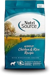 NutriSource Adult Dry Dog Food, Chicken and Rice, 26LB