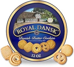 Royal Dansk Butter Cookies, Assorted Snacks Made with Real Butter, 12 Oz